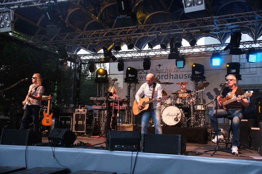 Peter Blei unterwegs auf dem Rolandsfest