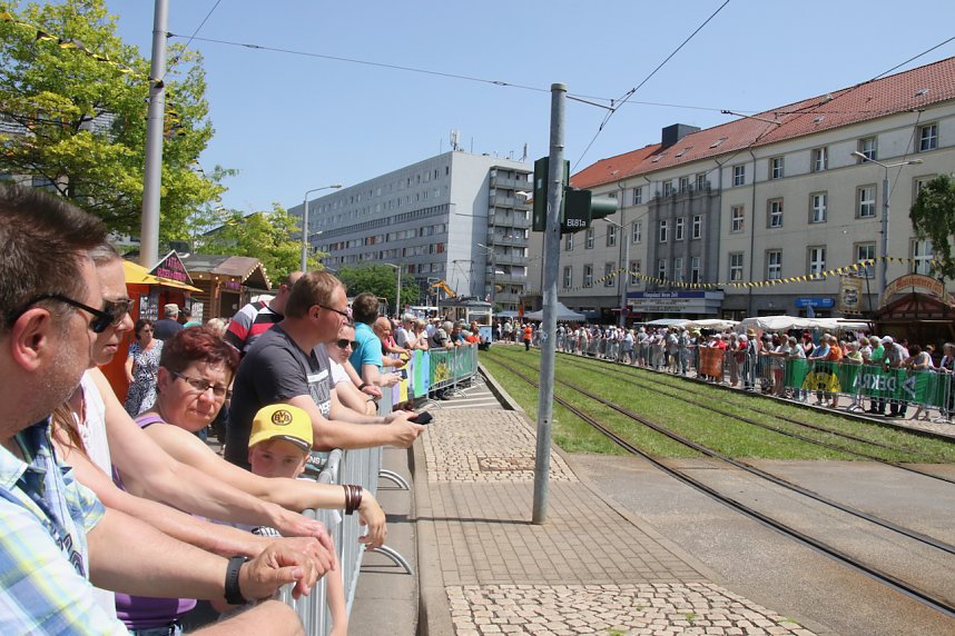 Schienencorso der Nordh&auml;user Stra&szlig;enbahn zum 55. Rolandsfest