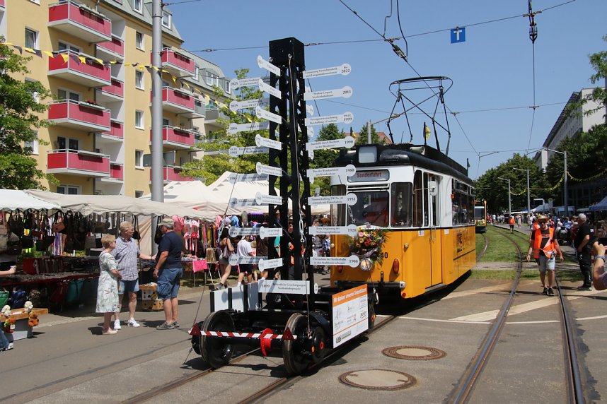 Schienencorso der Nordh&auml;user Stra&szlig;enbahn zum 55. Rolandsfest