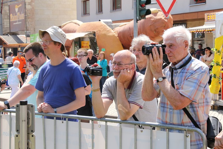 Schienencorso der Nordh&auml;user Stra&szlig;enbahn zum 55. Rolandsfest
