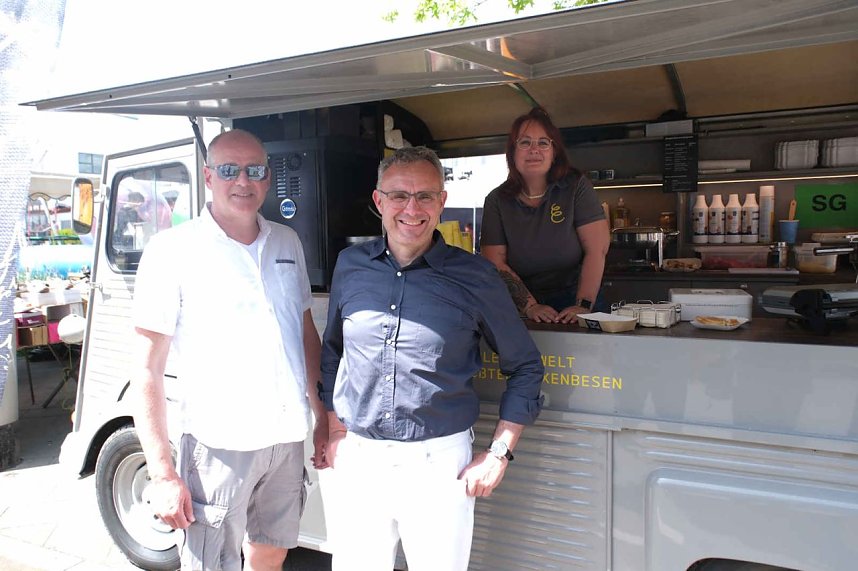 Peter Blei unterwegs auf dem Rolandsfest