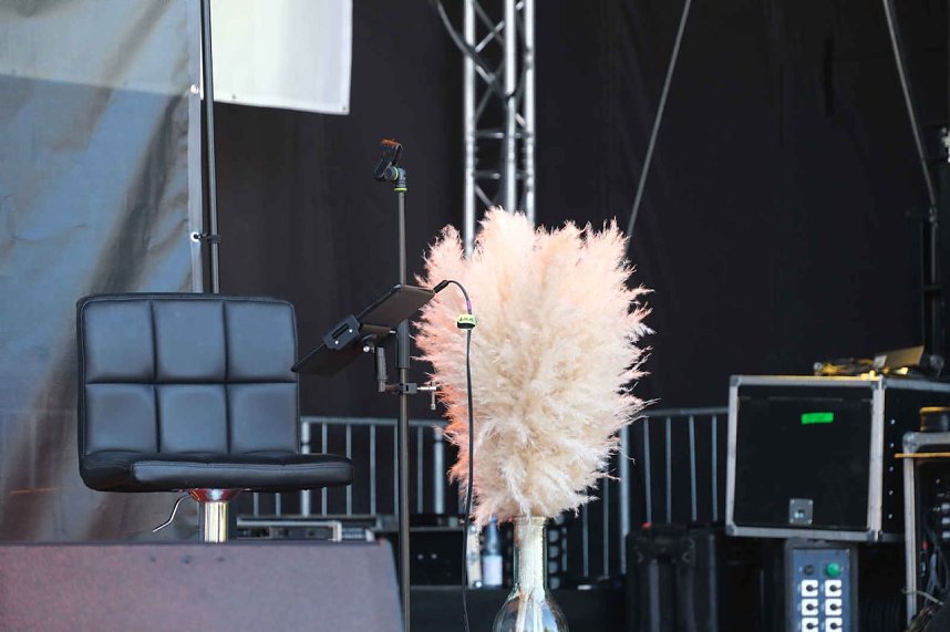 Peter Blei unterwegs auf dem Rolandsfest