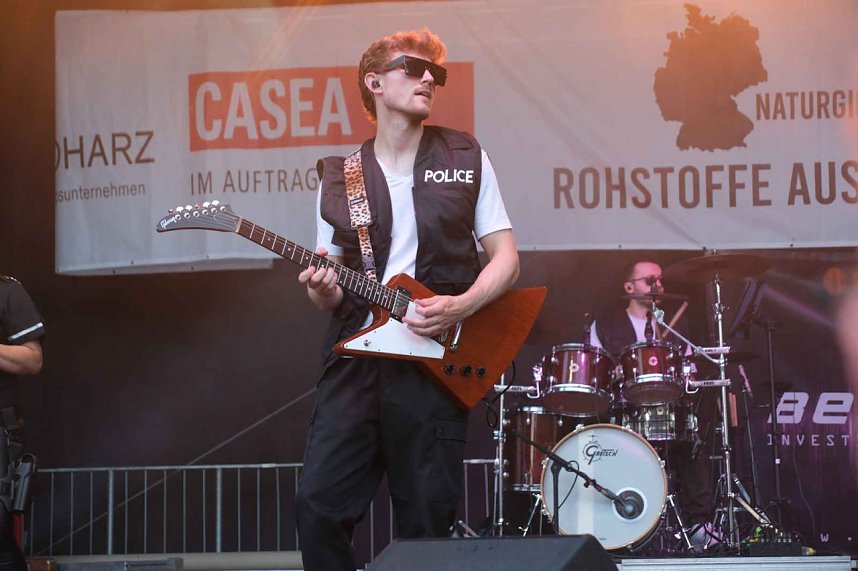 Peter Blei unterwegs auf dem Rolandsfest