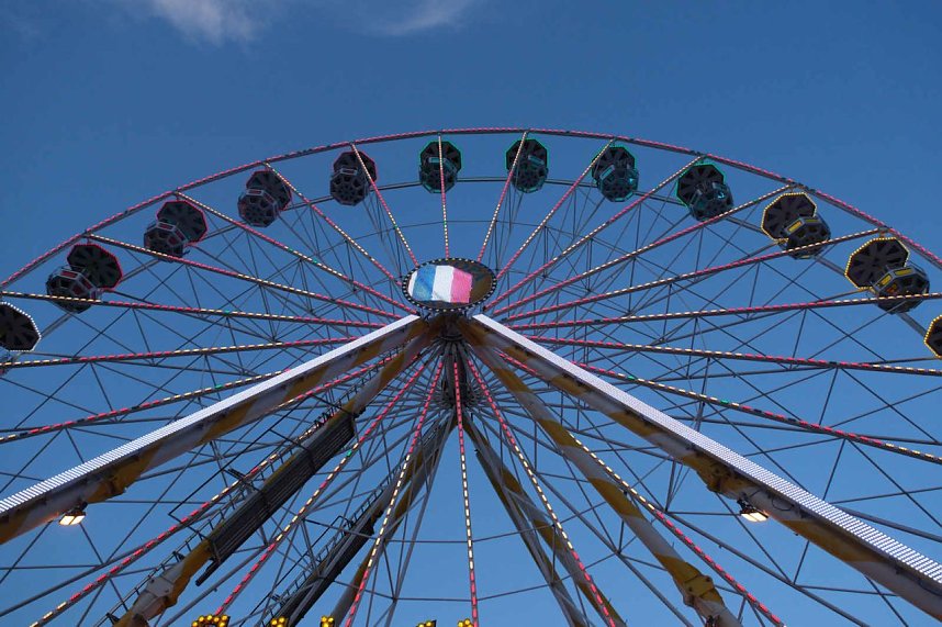 Peter Blei unterwegs auf dem Rolandsfest