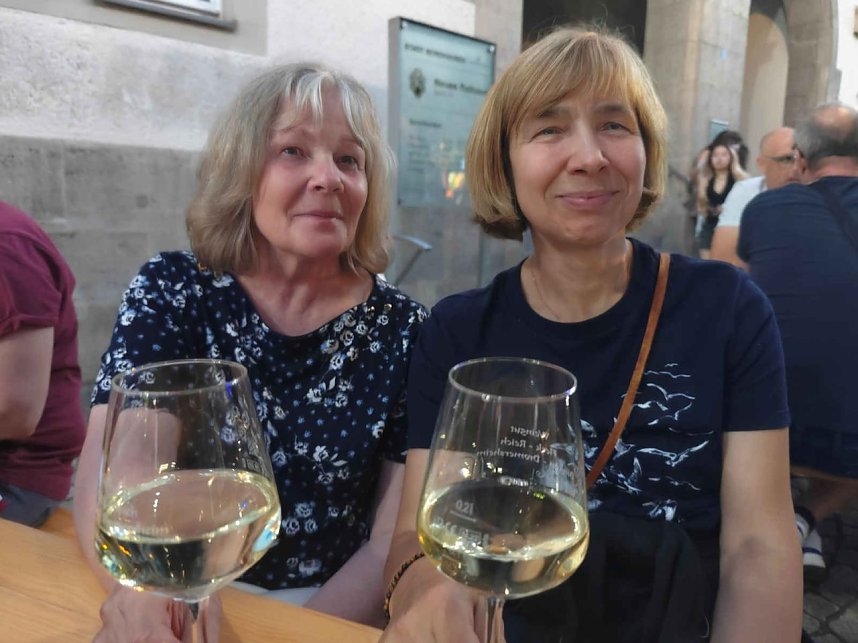 Peter Blei unterwegs auf dem Rolandsfest