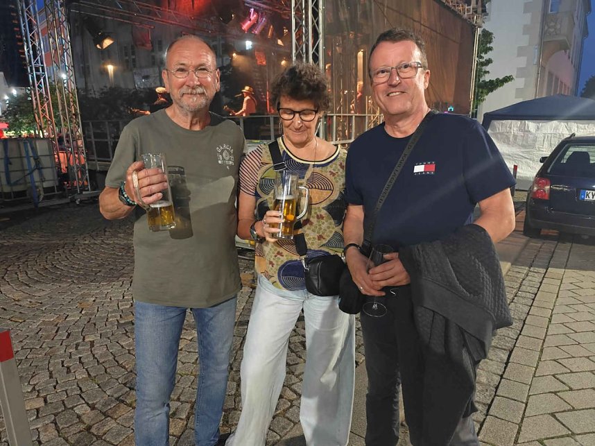Peter Blei unterwegs auf dem Rolandsfest