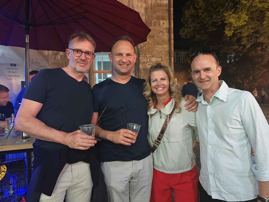 Peter Blei unterwegs auf dem Rolandsfest