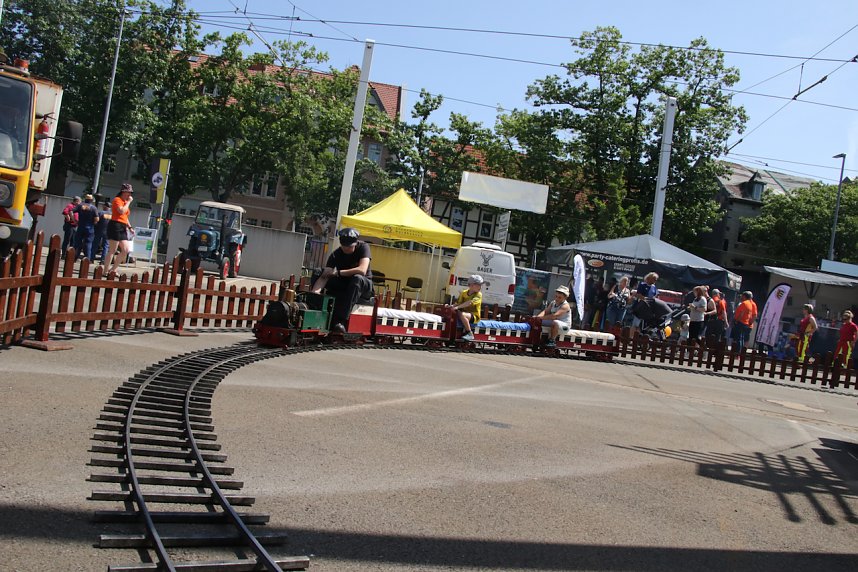125 Jahre Stra&szlig;enbahn Nordhausen - Geburtstagsfeier im Depot