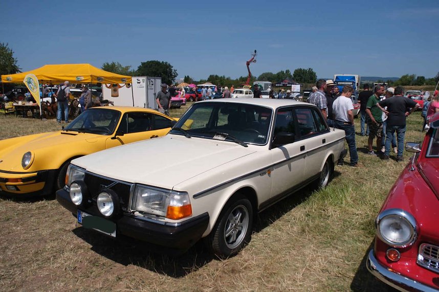Peter Blei unterwegs beim Oldtimertreff am Scheunenhof