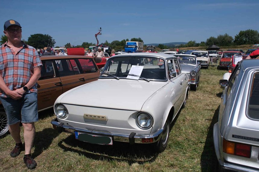 Peter Blei unterwegs beim Oldtimertreff am Scheunenhof