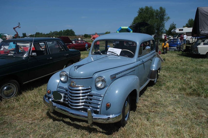 Peter Blei unterwegs beim Oldtimertreff am Scheunenhof