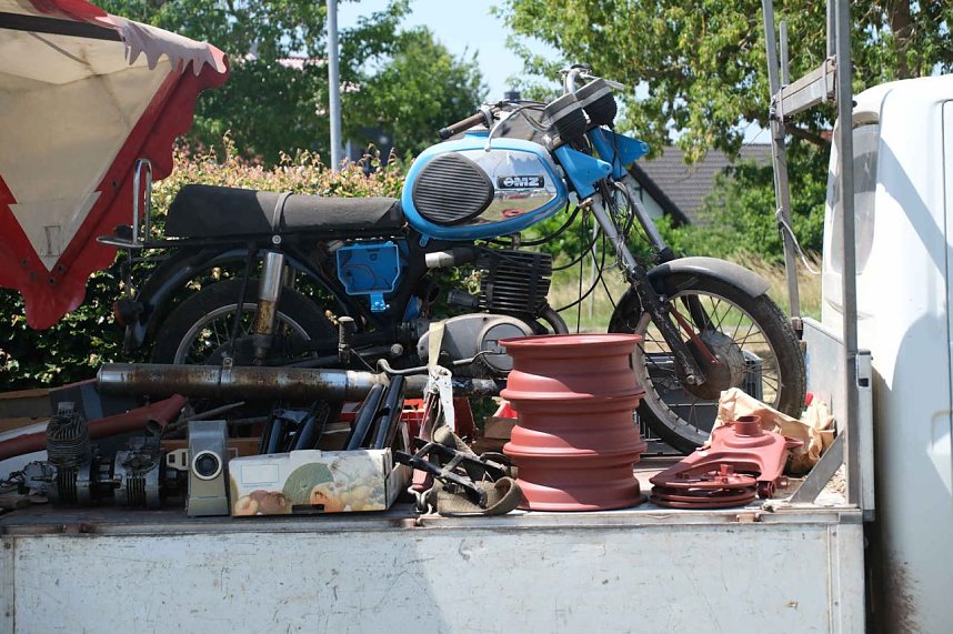 Peter Blei unterwegs beim Oldtimertreff am Scheunenhof