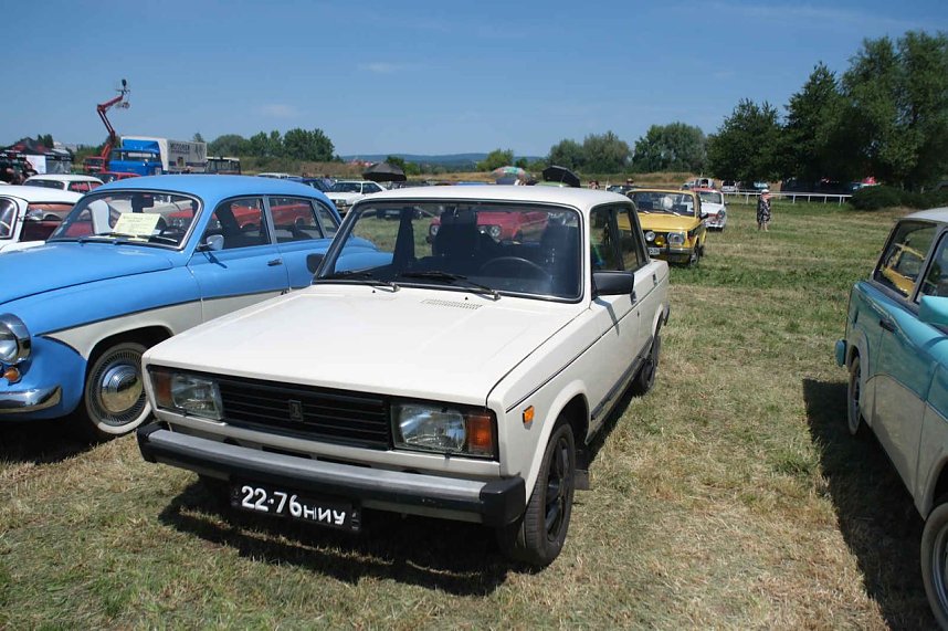 Peter Blei unterwegs beim Oldtimertreff am Scheunenhof