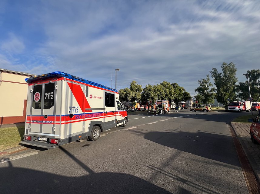 Brand in Salza am Morgen