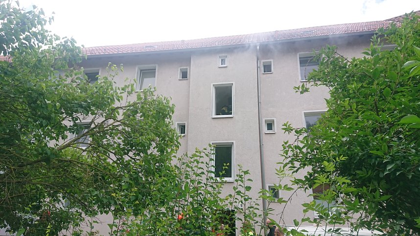 Feuerwehreinsatz in der Predigerstra&szlig;e in Nordhausen