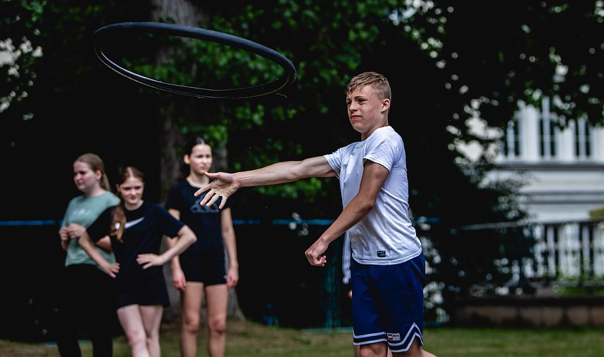Sportfest des Humboldt Gymnasiums auf dem Hohekreuzsportplatz