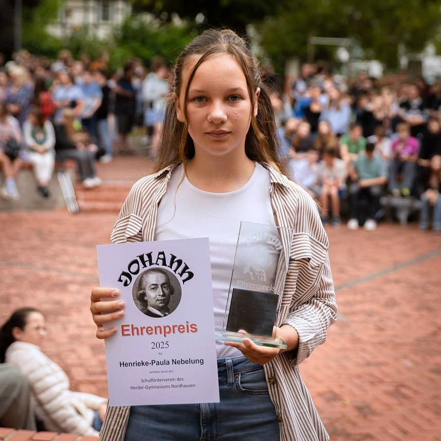 Am Herder-Gymnasium wurde der "Johann" verliehen