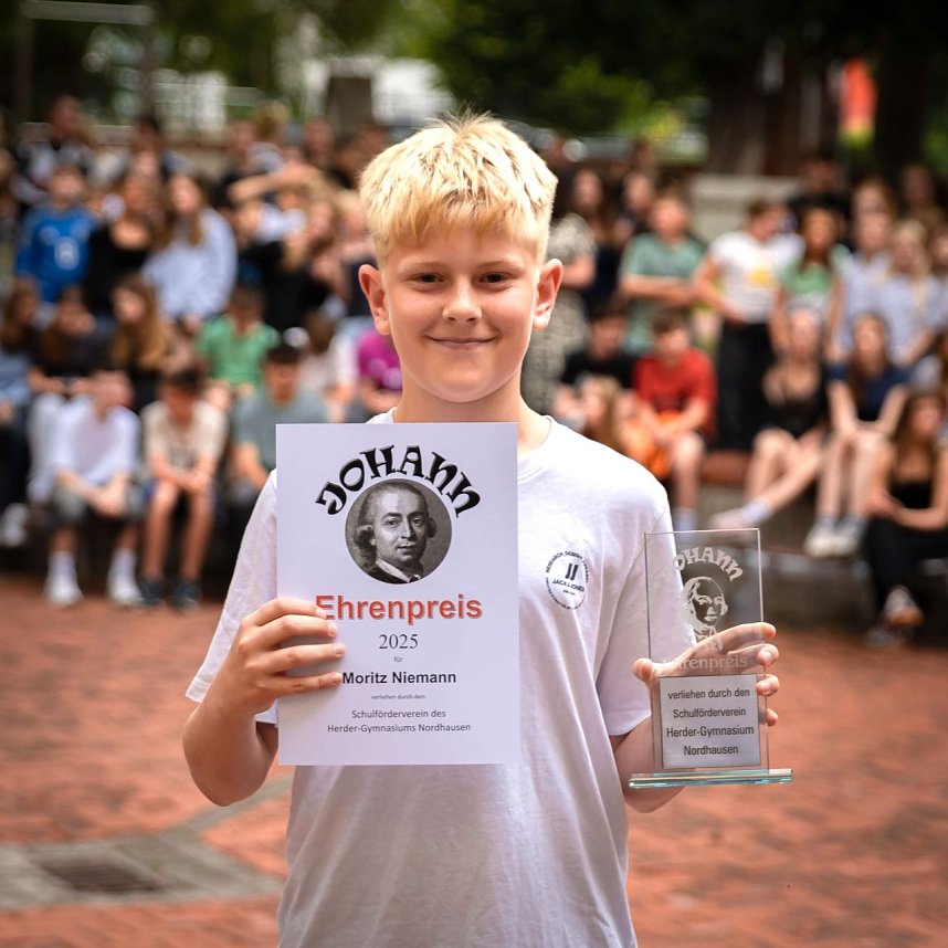 Am Herder-Gymnasium wurde der "Johann" verliehen