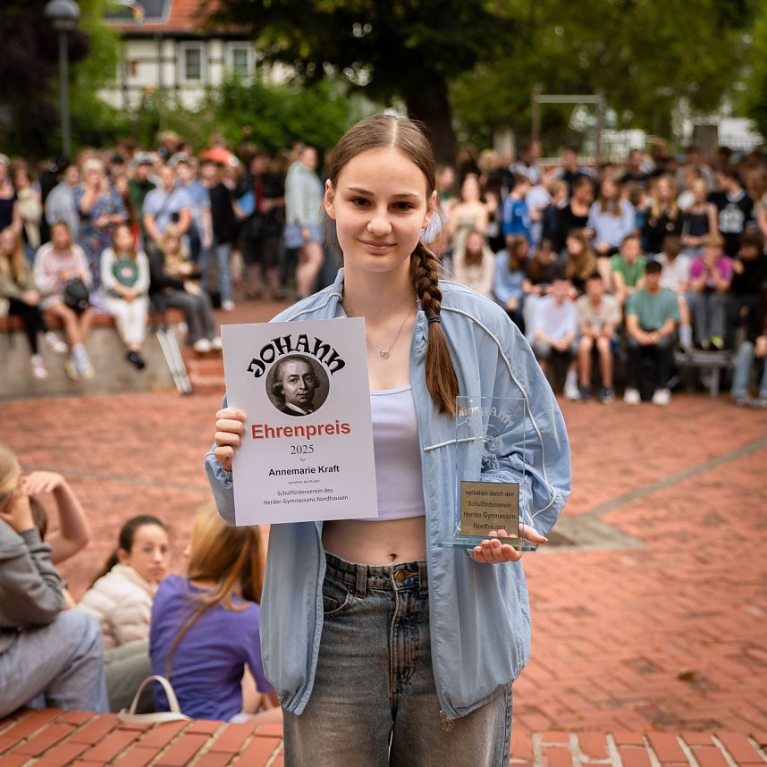 Am Herder-Gymnasium wurde der "Johann" verliehen