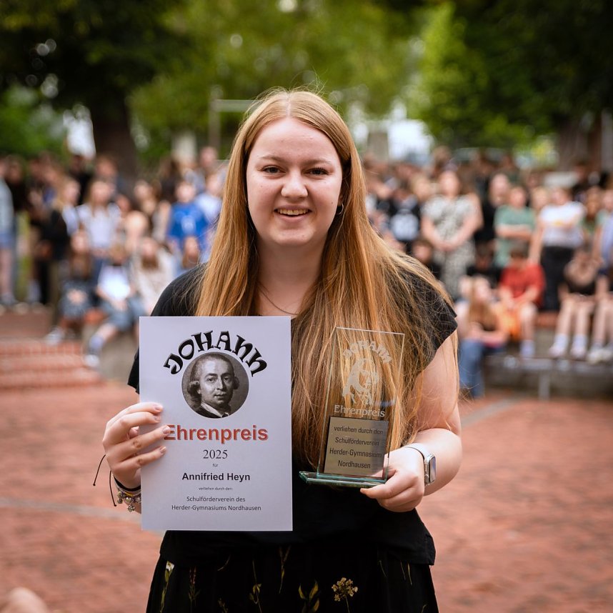 Am Herder-Gymnasium wurde der "Johann" verliehen