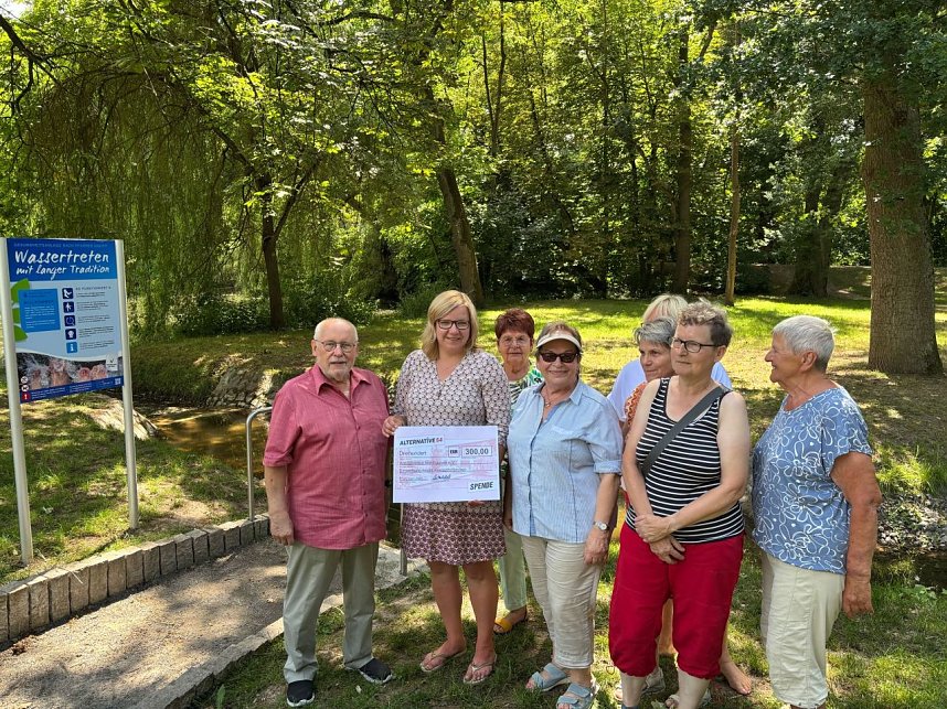 Der Kneipp-Verein bedankt sich bei der "Alternative 54"