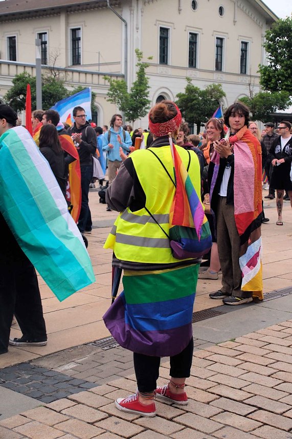 Peter Blei unterwegs beim 1. CSD in NDH