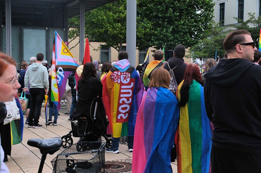 Peter Blei unterwegs beim 1. CSD in NDH