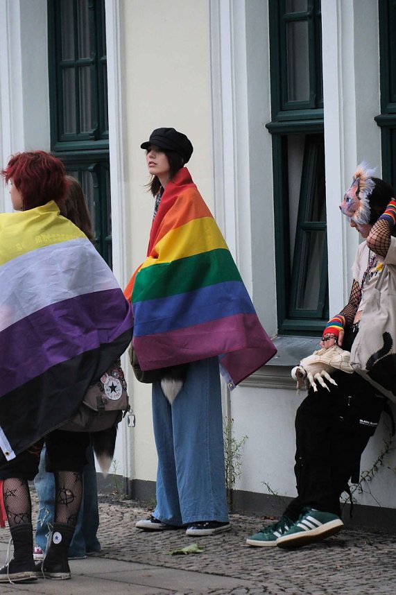 Peter Blei unterwegs beim 1. CSD in NDH
