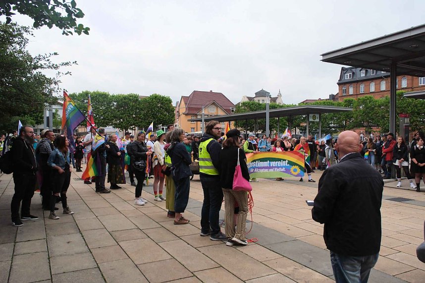 Peter Blei unterwegs beim 1. CSD in NDH