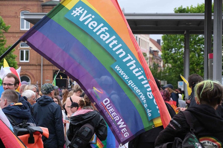 Peter Blei unterwegs beim 1. CSD in NDH