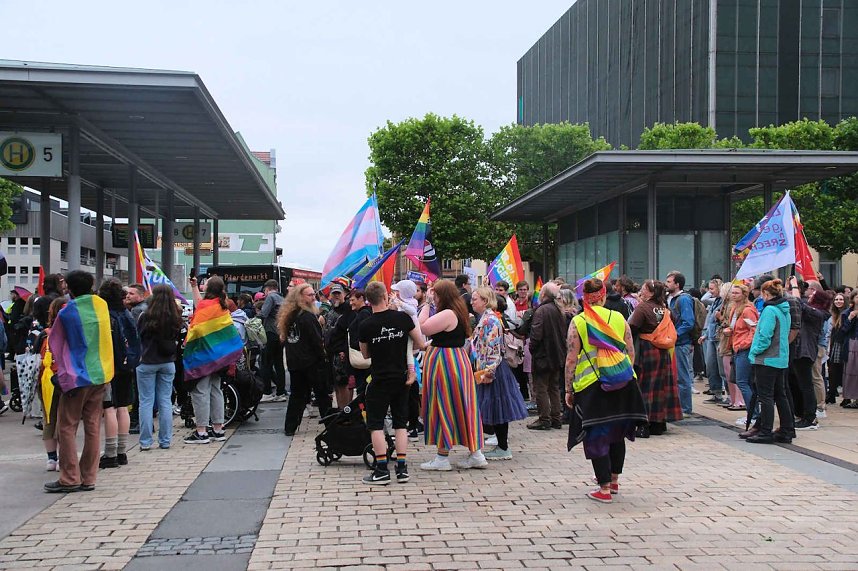Peter Blei unterwegs beim 1. CSD in NDH