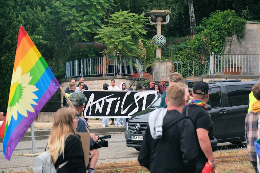 Peter Blei unterwegs beim 1. CSD in NDH