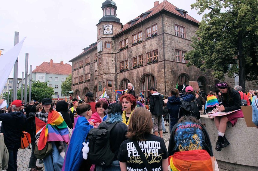 Peter Blei unterwegs beim 1. CSD in NDH