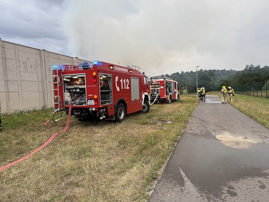 Brand in der Schie&szlig;anlage