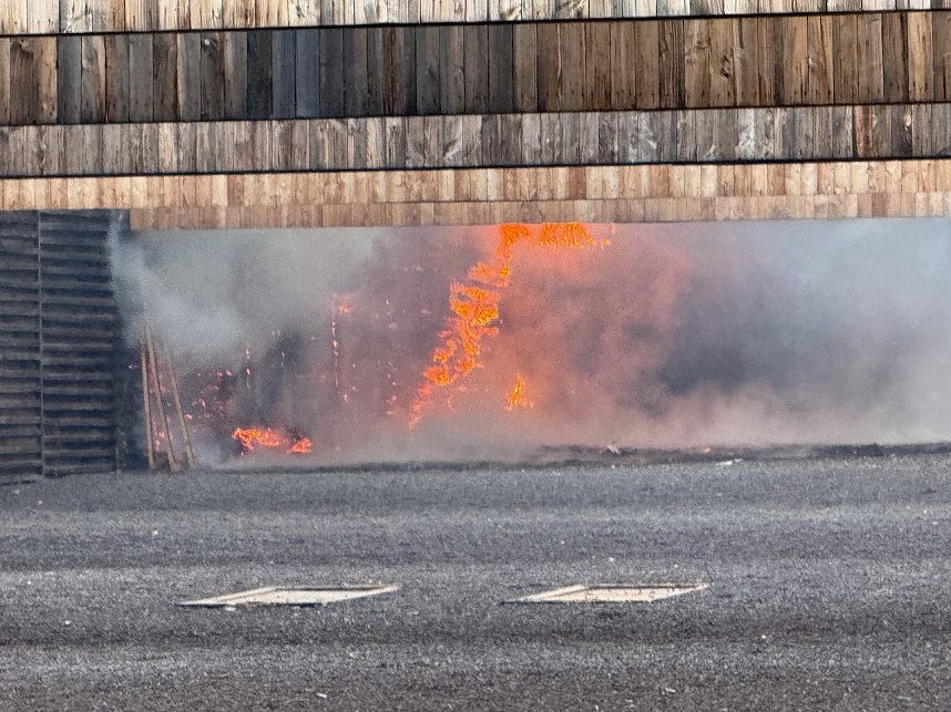 Brand in der Schie&szlig;anlage