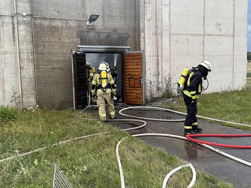 Brand in der Schie&szlig;anlage