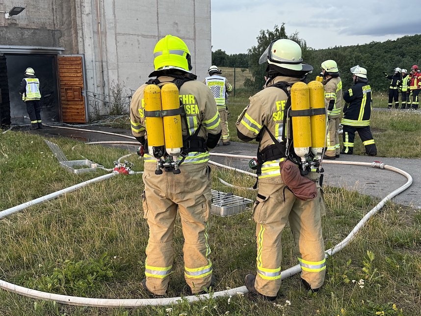 Brand in der Schie&szlig;anlage