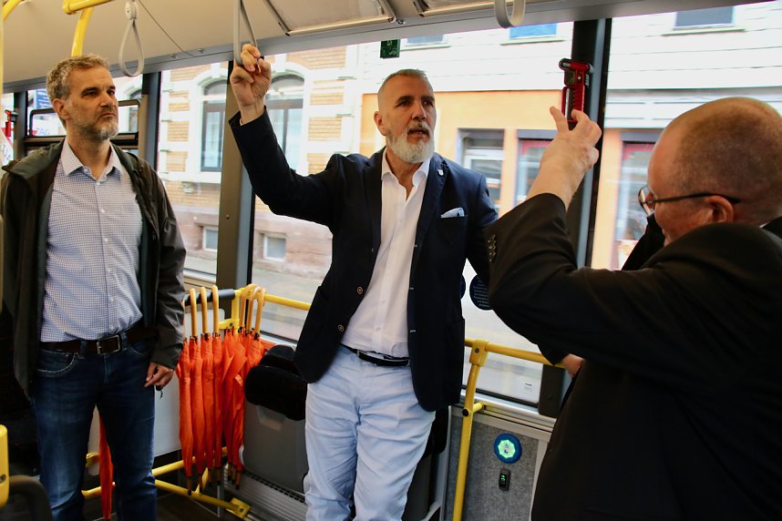 Th&uuml;ringens Verkehrsminister Steffen Sch&uuml;tz (BSW) zu Gast in Nordhausen