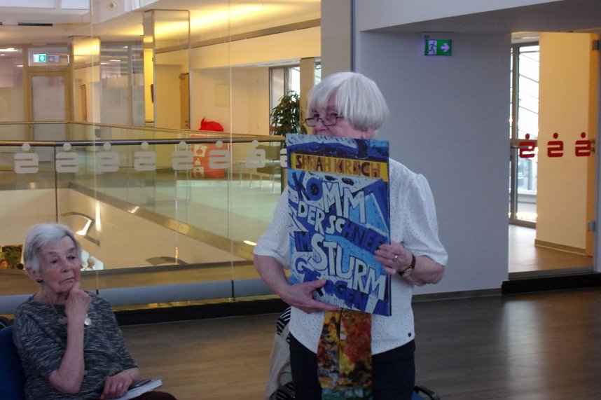 Finissage zur Sarah Kirsch Ausstellung in der Kreissparkasse