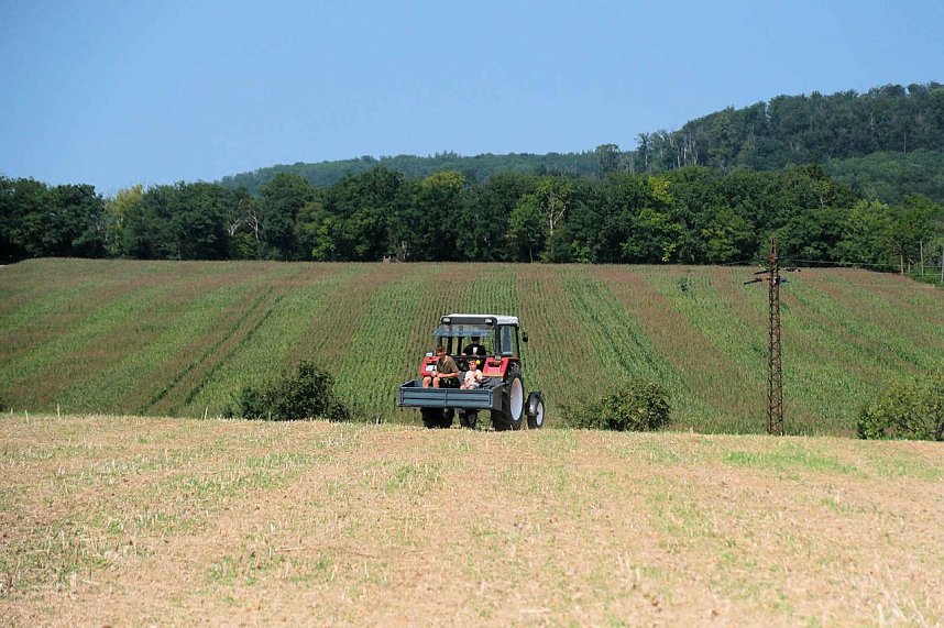 Peter Blei unterwegs beim Traktorentreffen