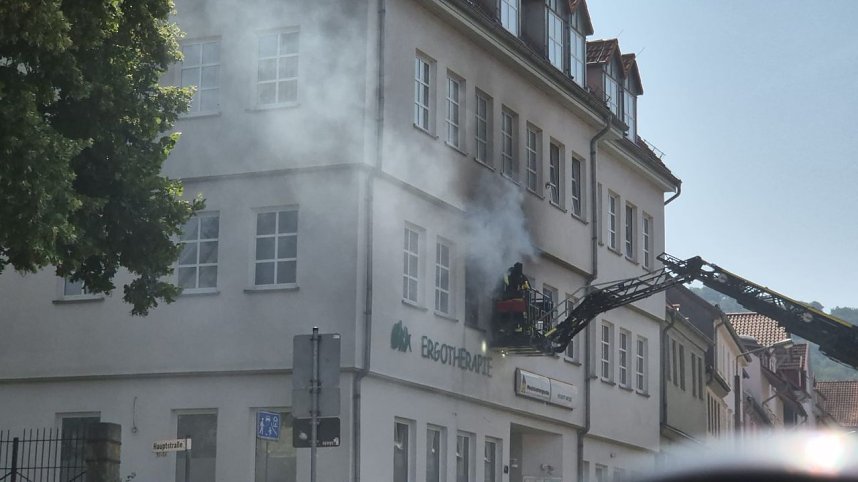 Brand in der Bleicher&ouml;der Hauptstra&szlig;e