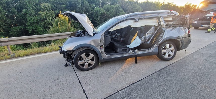 Schwerer Unfall auf der A38