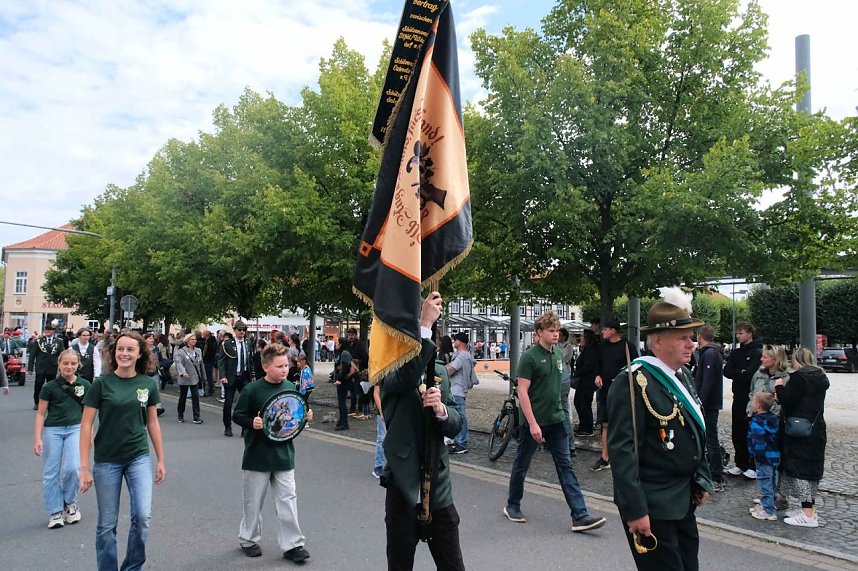 Peter Blei unterwegs beim Ellricher Sch&uuml;tzenfest