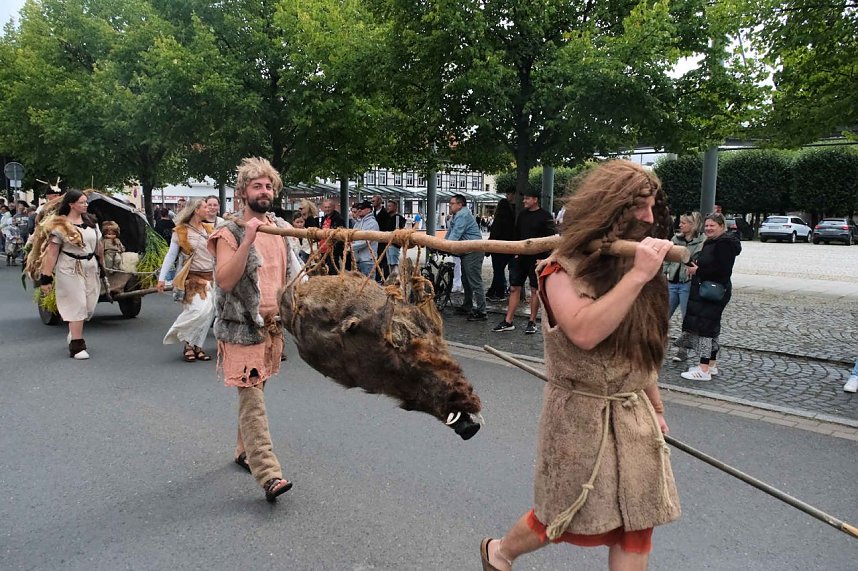 Peter Blei unterwegs beim Ellricher Sch&uuml;tzenfest