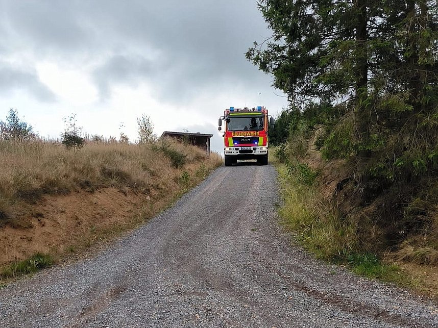 Waldbrand&uuml;bung der Feuerwehren 