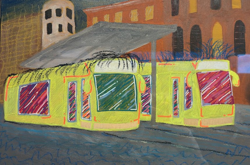 Bilderausstellung zum 125. Stra&szlig;enbahn-Jubil&auml;um in der Kreissparkasse Nordhausen 