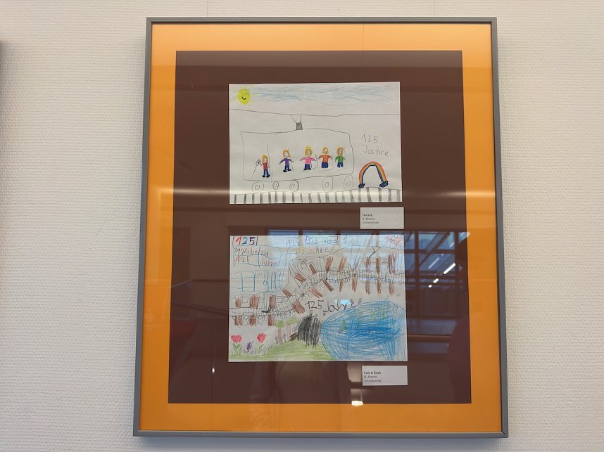 Bilderausstellung zum 125. Stra&szlig;enbahn-Jubil&auml;um in der Kreissparkasse Nordhausen 