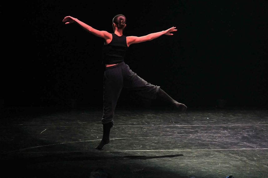 Peter Blei unterwegs beim Theaterfest