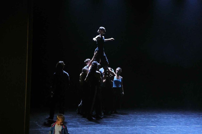 Peter Blei unterwegs beim Theaterfest