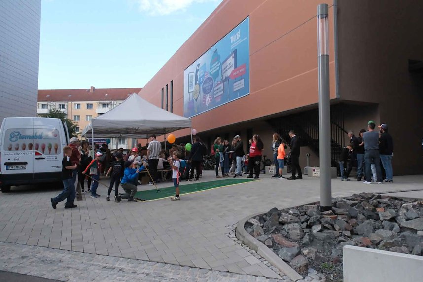 Peter Blei unterwegs beim Theaterfest